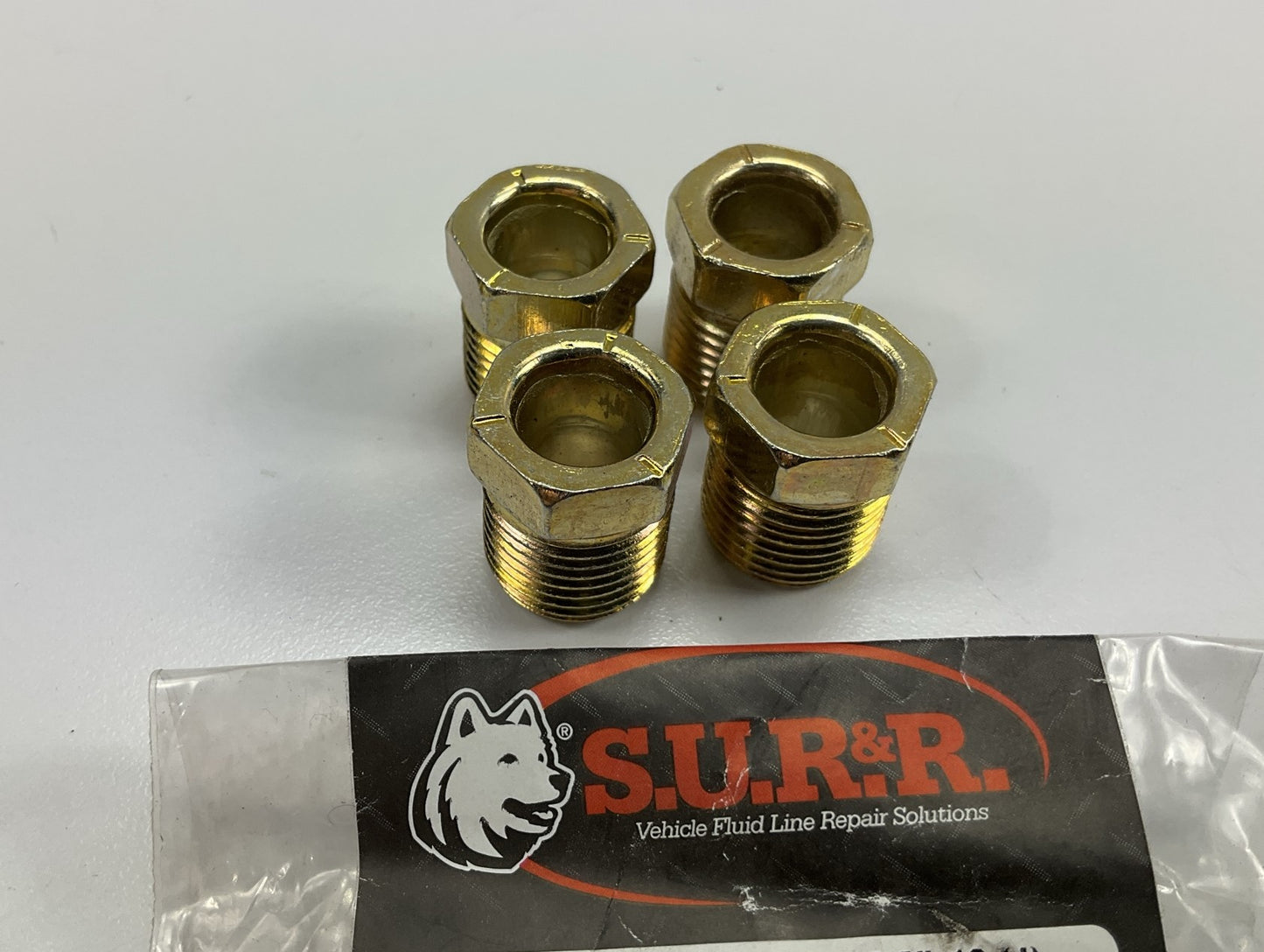 SUR-R TR605 Inverted Flare Steel Tube Nuts For 3/8 '' Tube, 5/8''-18 Thread 4/pack