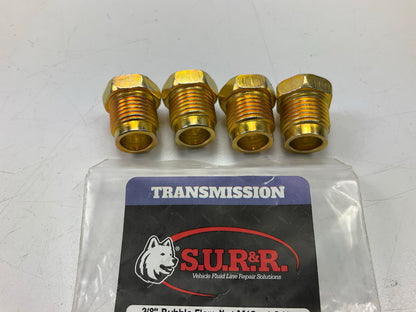 (4) Sur&R TR610 3/8'' Bubble Flare Nut Fittings M16 X 1.5