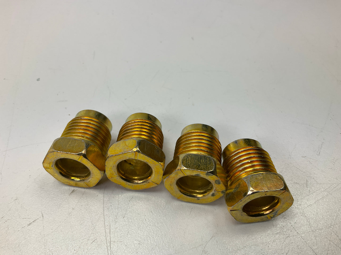 (4) Sur&R TR610 3/8'' Bubble Flare Nut Fittings M16 X 1.5