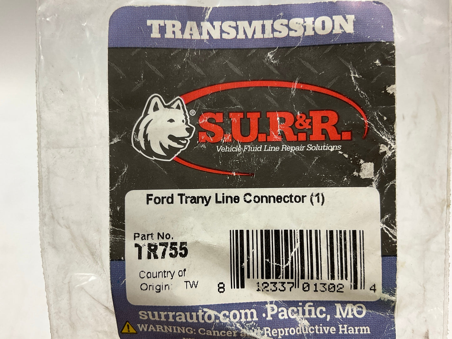 SUR&R TR755 Transmission Oil Cooler Line Connector 3/8''