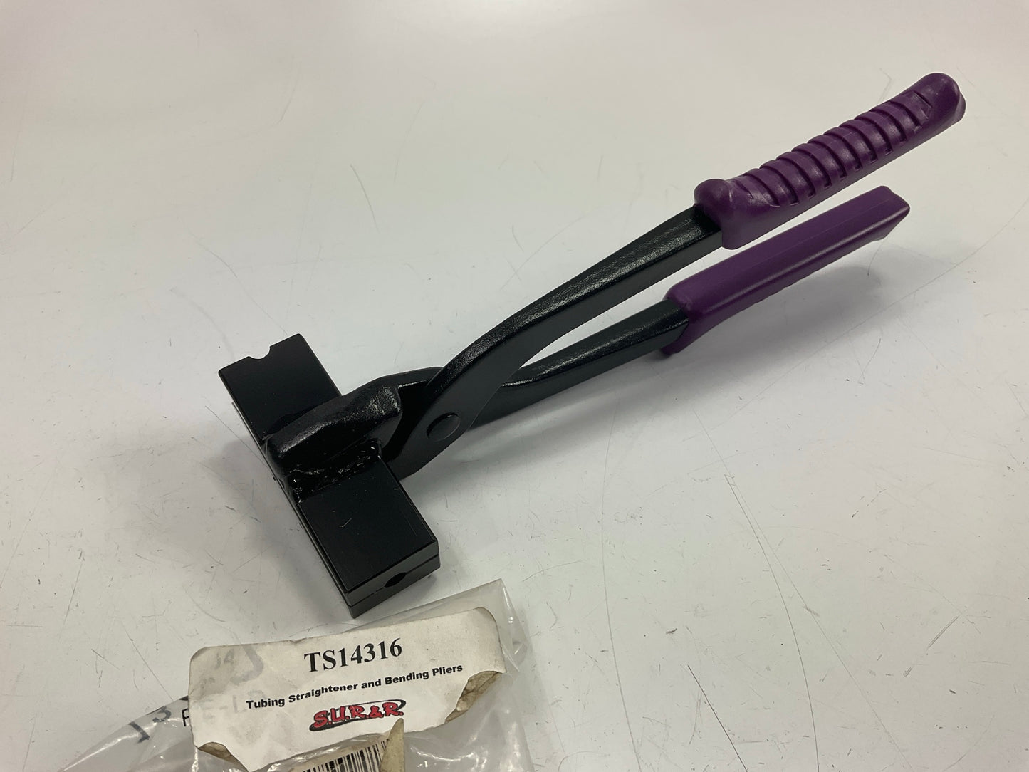 SUR-R TS14316 3/16'', 1/4'' Straightener & Bending Brake Line Pliers - Purple
