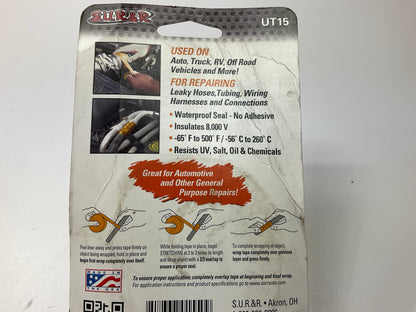 SUR-R UT15 High Performance Self-Fusing Silicone Tape, 10 Foot Roll