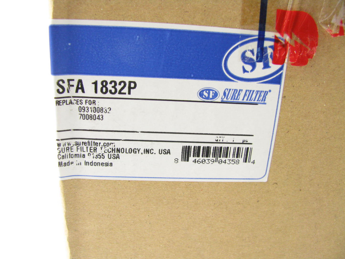 Sure Filter SFA1832P Air Filter  - For Loader S630 S650 T650