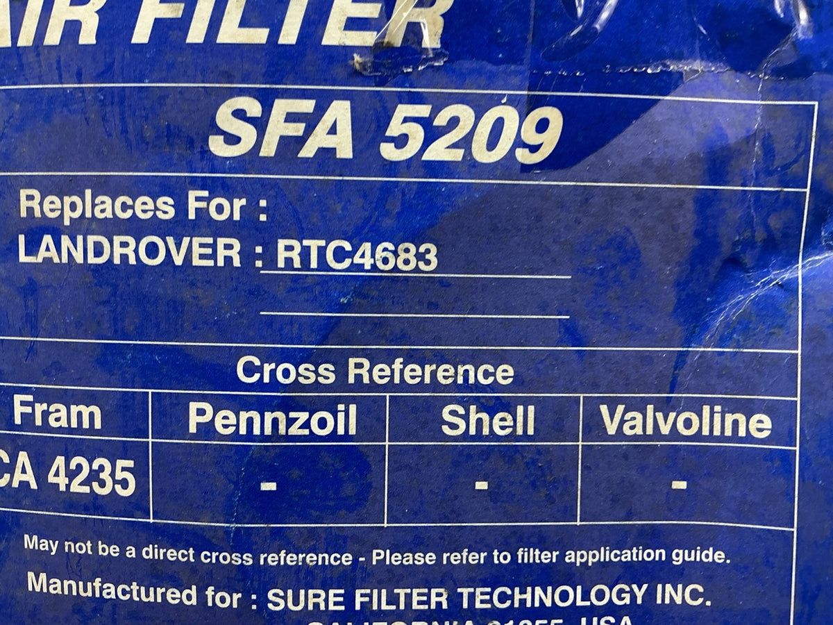 Sure Filter SFA5209 Engine Air Filter