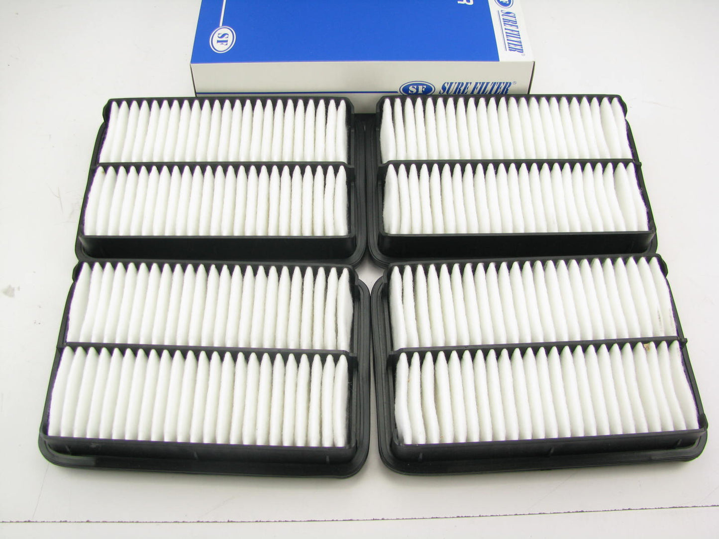 (4) Sure Filter SFA5387 Air Filter For 2001-2006 Hyundai Sante Fe 2.4L 2.7L
