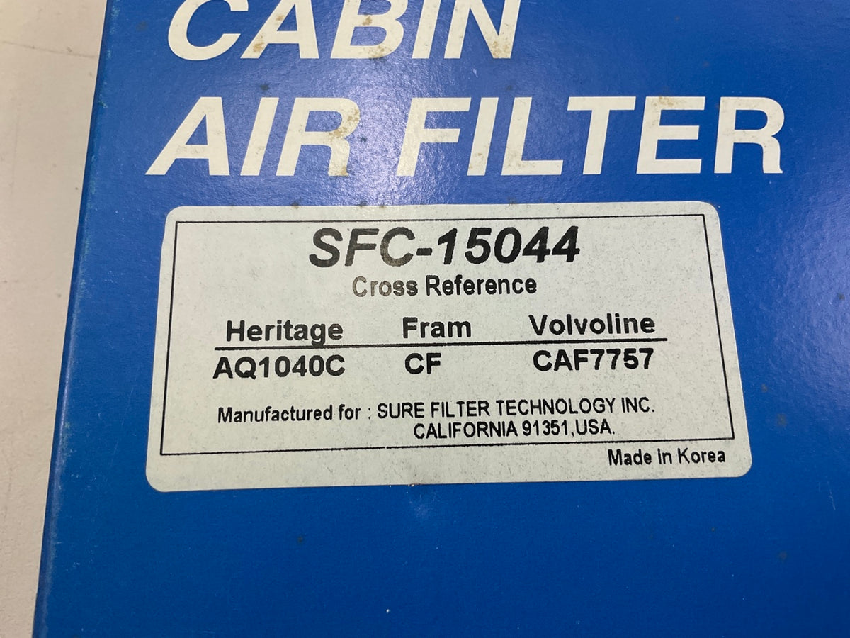 Sure Filter SFC-15044 Cabin Air Filter (Does One Vehicle)