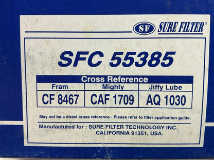 (2) Sure Filter SFC55385 Cabin Air Filter For 1998-2002 Lincoln Continental