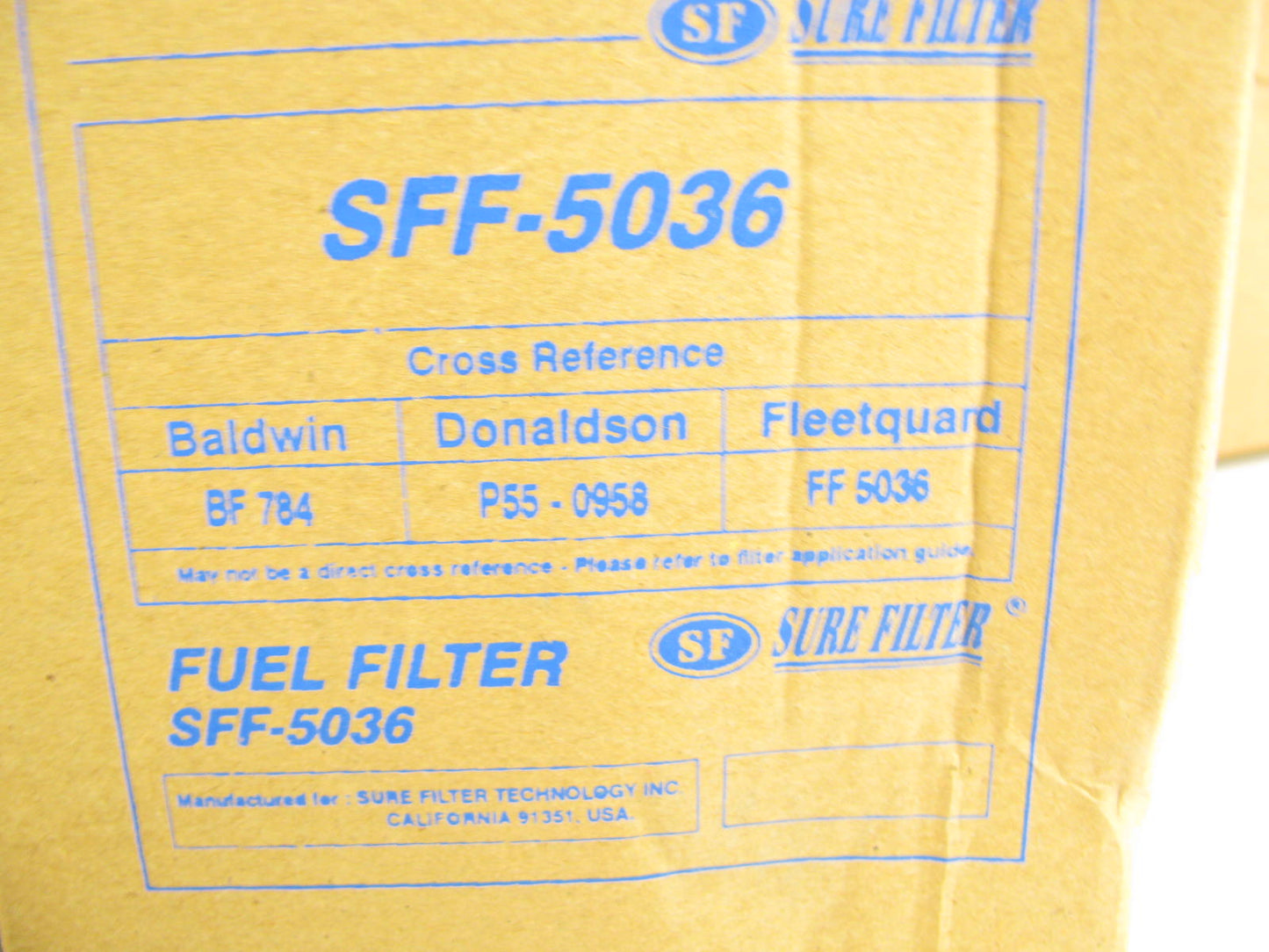 (10) Sure Filter SFF-5036 Oil Filters Replaces 33958 PER388F LFP958F FF845