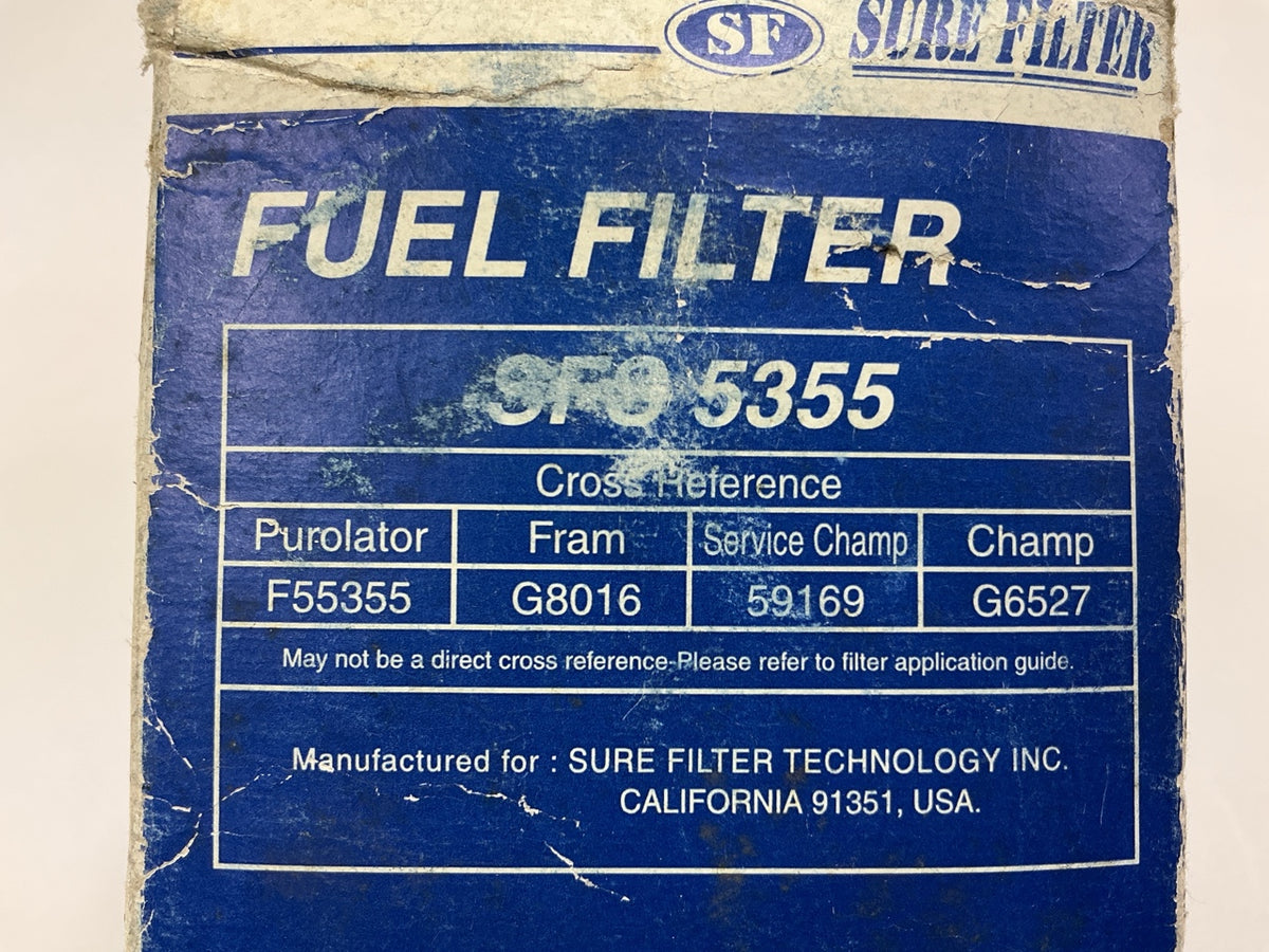 Sure Filter SFS5355 Fuel Filter 1998-2000 Sienna, 1993-1998 Supra