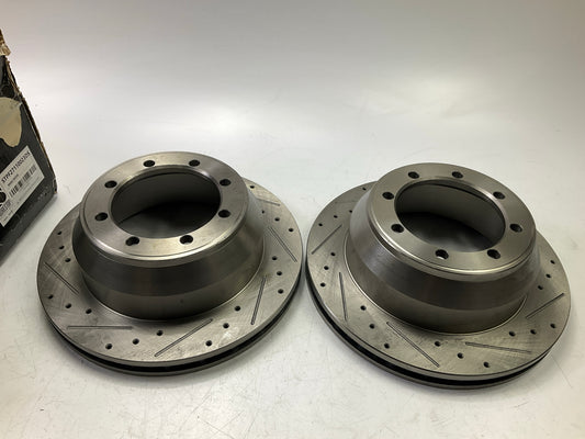 SureStop Rear Slotted & Drilled Brake Rotor PAIR, 00-04 F-150 7700 LBS 2WD 8-LUG