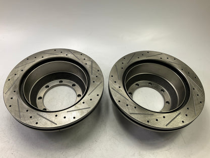 SureStop Rear Slotted & Drilled Brake Rotor PAIR, 00-04 F-150 7700 LBS 2WD 8-LUG