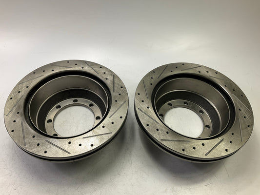 SureStop Rear Slotted & Drilled Brake Rotor PAIR, 00-04 F-150 7700 LBS 2WD 8-LUG