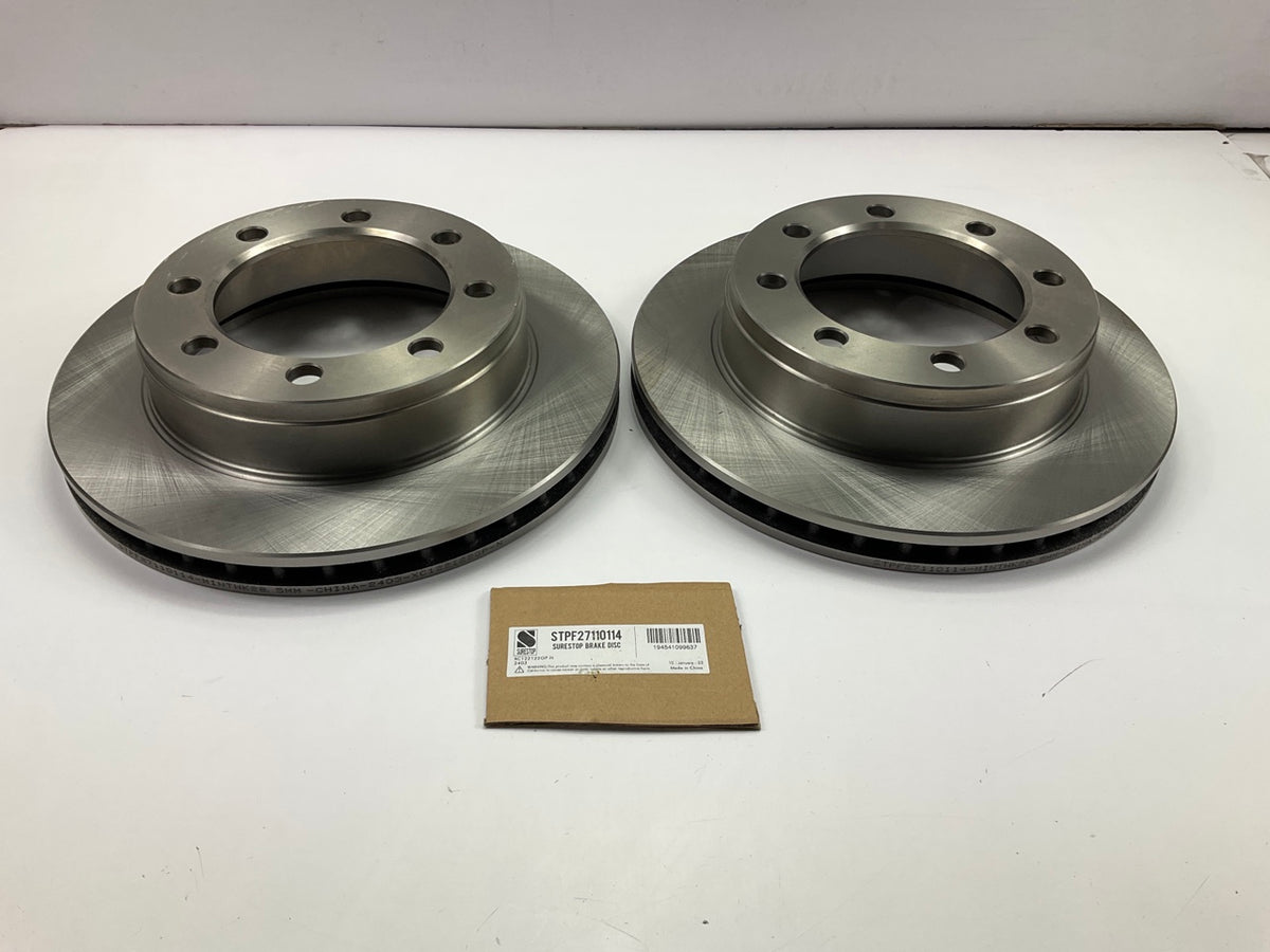 (2) Sure Stop STPF27110114 Brake Rotor 1995-1999 F-250, 1996-1997 F-350
