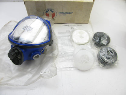 Survivair 4261-10 Series 4000 Blue Fullface Respirator, Organic Vapor