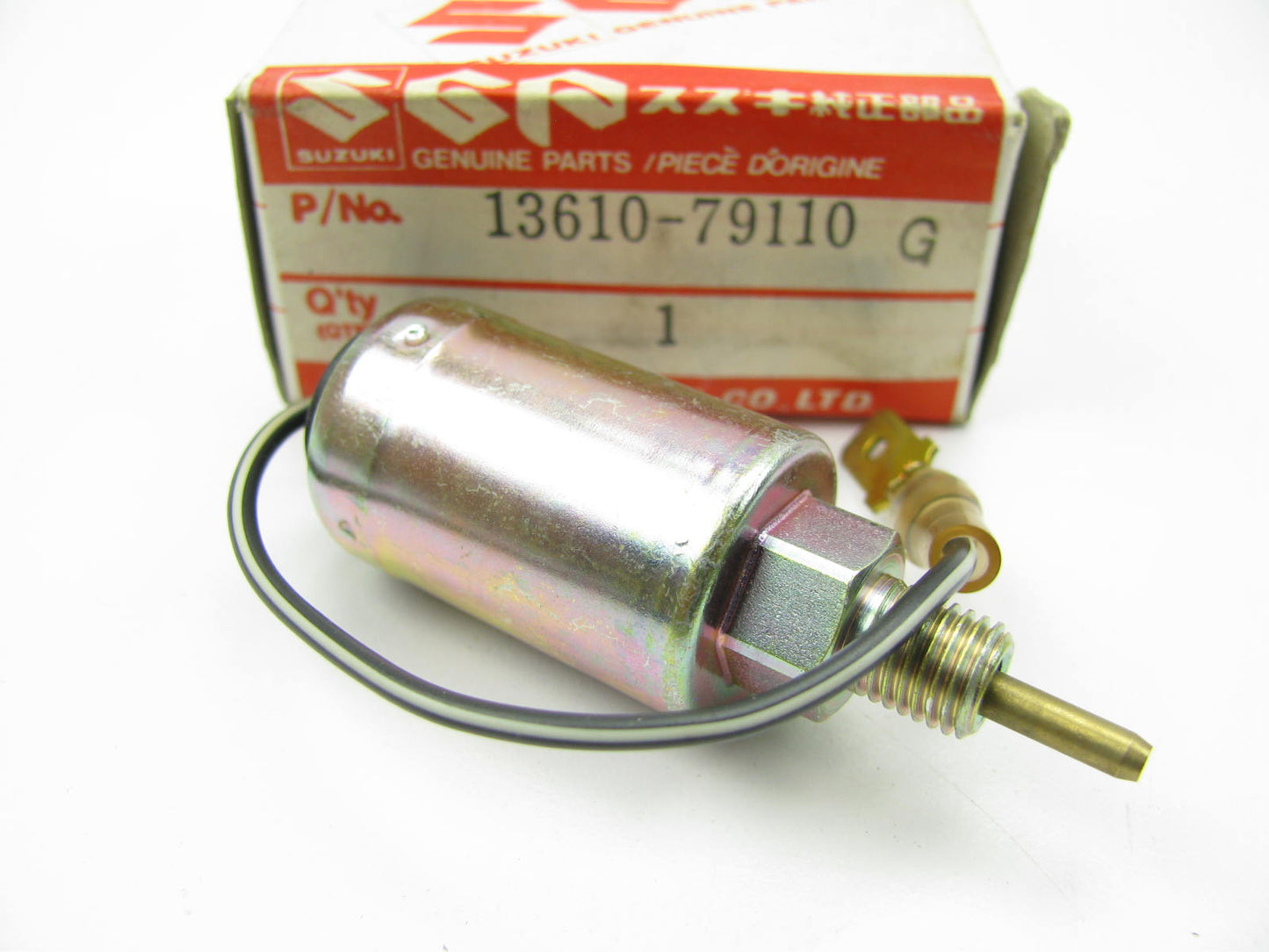 NOS OEM Suzuki 13610-79110 Carburetor Throttle Idle Stop Solenoid