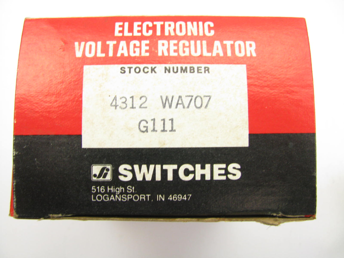 Switches Inc G111 Voltage Regulator WA707