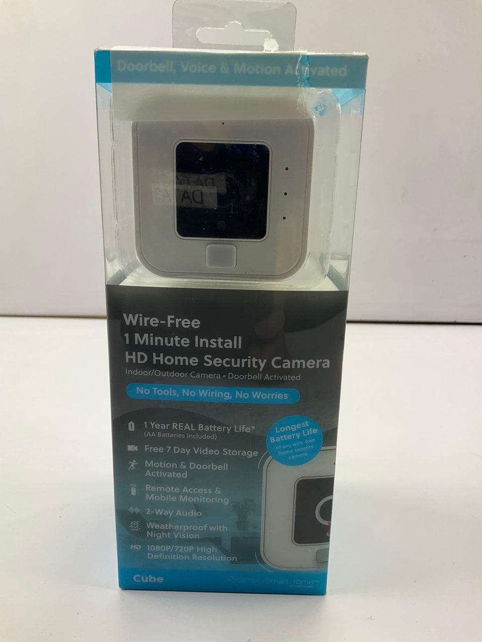 Switchmate CSM005 Simply Smart Home Cube Indoor Outdoor Doorbell Camera Wireless