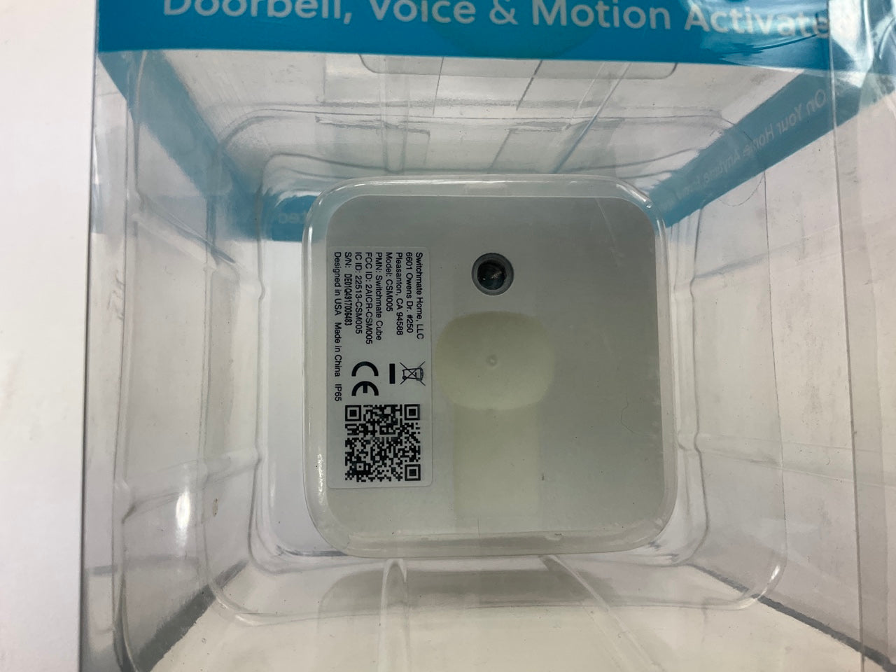 Switchmate CSM005 Simply Smart Home Cube Indoor Outdoor Doorbell Camera Wireless