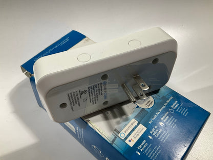 SimplySmartHome By Switchmate Dual Smart Power Outlet W/ 2 USB Ports, White