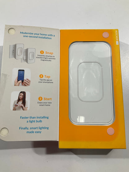 Switchmate RSM001W Snap-On Instant Smart Rocker Light Switch