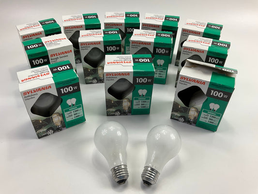 Sylvania 100A-RS-2-RP Frosted Industrial Lamp Light Bulb 120V 100W - 24 Total