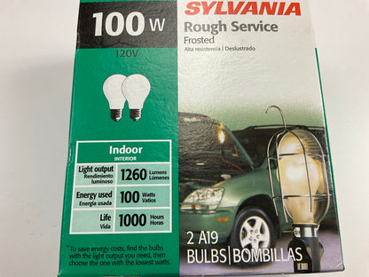 Sylvania 100A-RS-2-RP Frosted Industrial Lamp Light Bulb 120V 100W - 24 Total