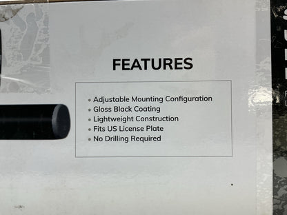 Sylvania 10INBKTBX Universal License Plate Bracket For Adding LED Light Bars