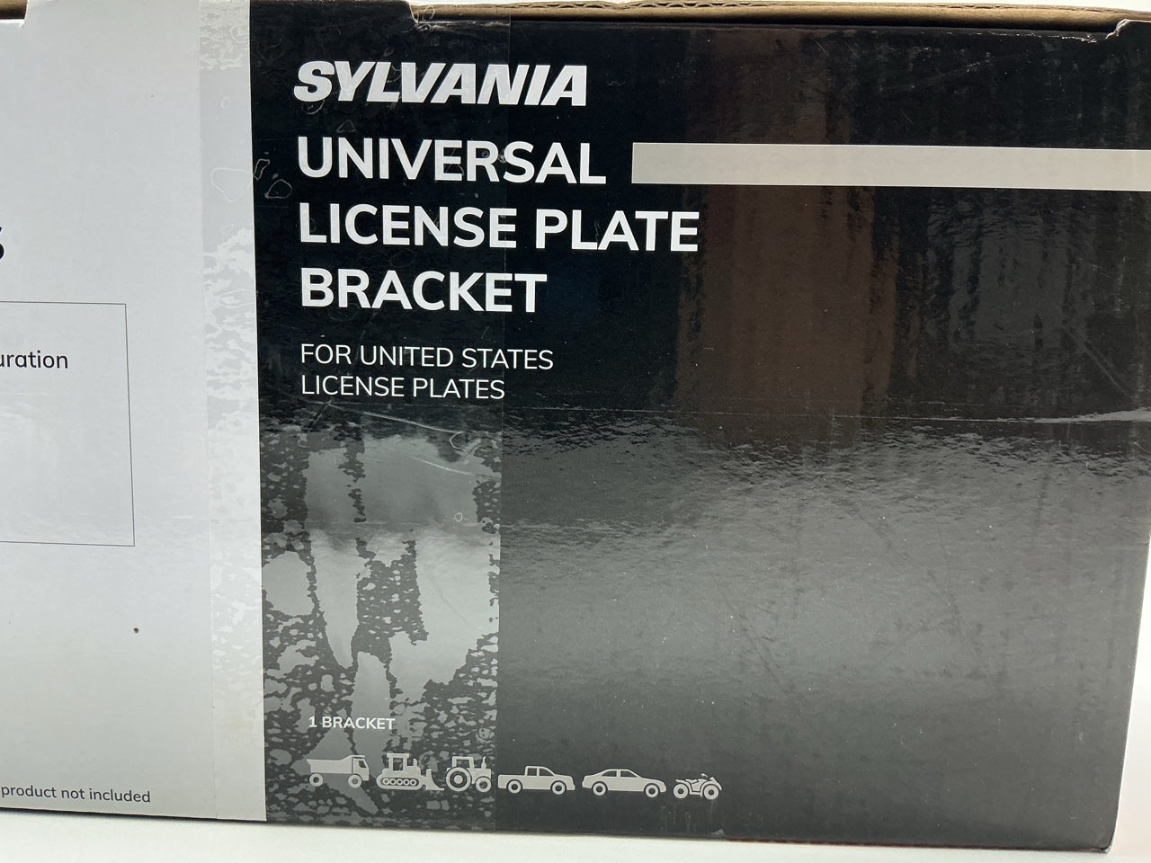 Sylvania 10INBKTBX Universal License Plate Bracket For Adding LED Light Bars