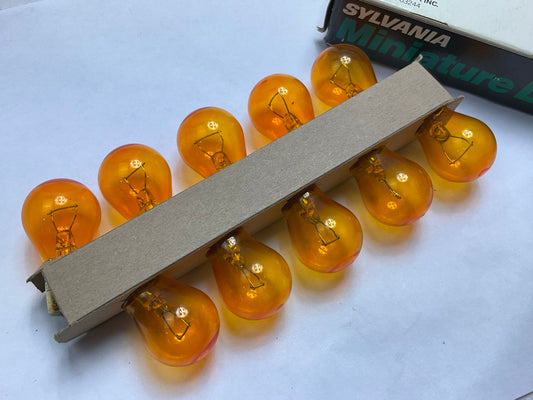 (10) SYLVANIA 1156NA Amber Turn Signal Light Bulbs