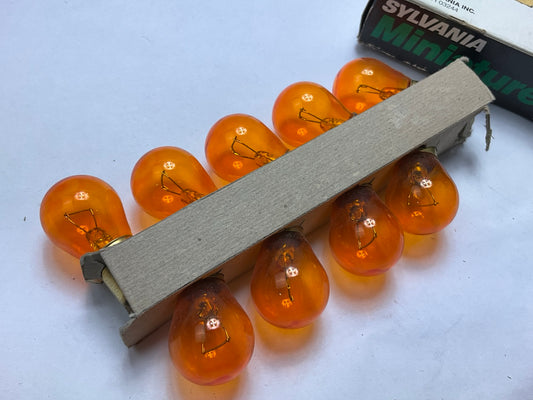 (9) SYLVANIA 1156NA Amber Turn Signal Light Bulbs