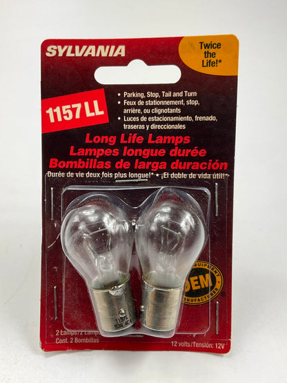 (2) Sylvania 1157LLBP Longlife Turn Signal Light Lamp Light Bulbs #1157LL 12V