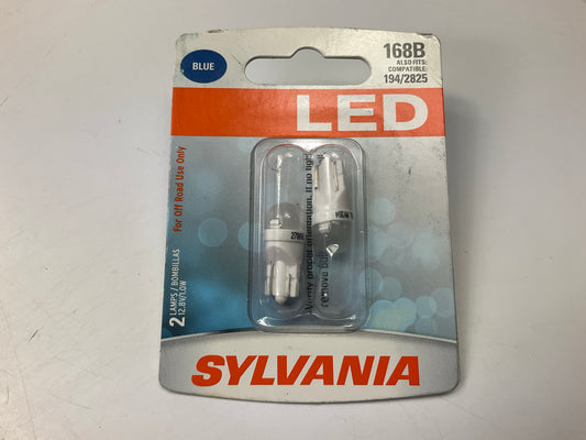 Sylvania 168BSL-BP2 Blue LED Dome Light Lamp Light Bulb 168B, 194, 2825