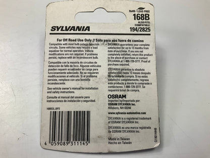 Sylvania 168BSL-BP2 Blue LED Dome Light Lamp Light Bulb 168B, 194, 2825