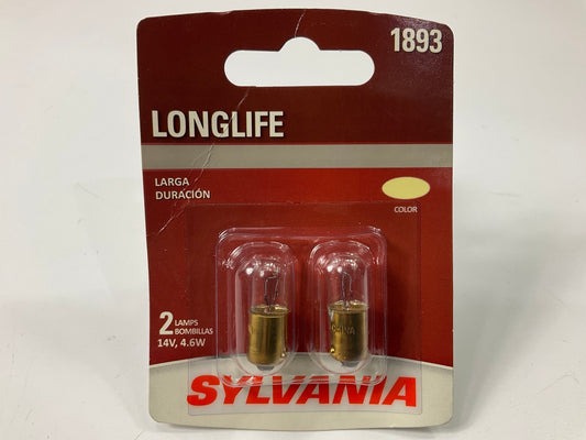 Sylvania 1893LLBP2 Longlife Display Lamp Light Bulbs, Pair, 1893 14V 4.6W