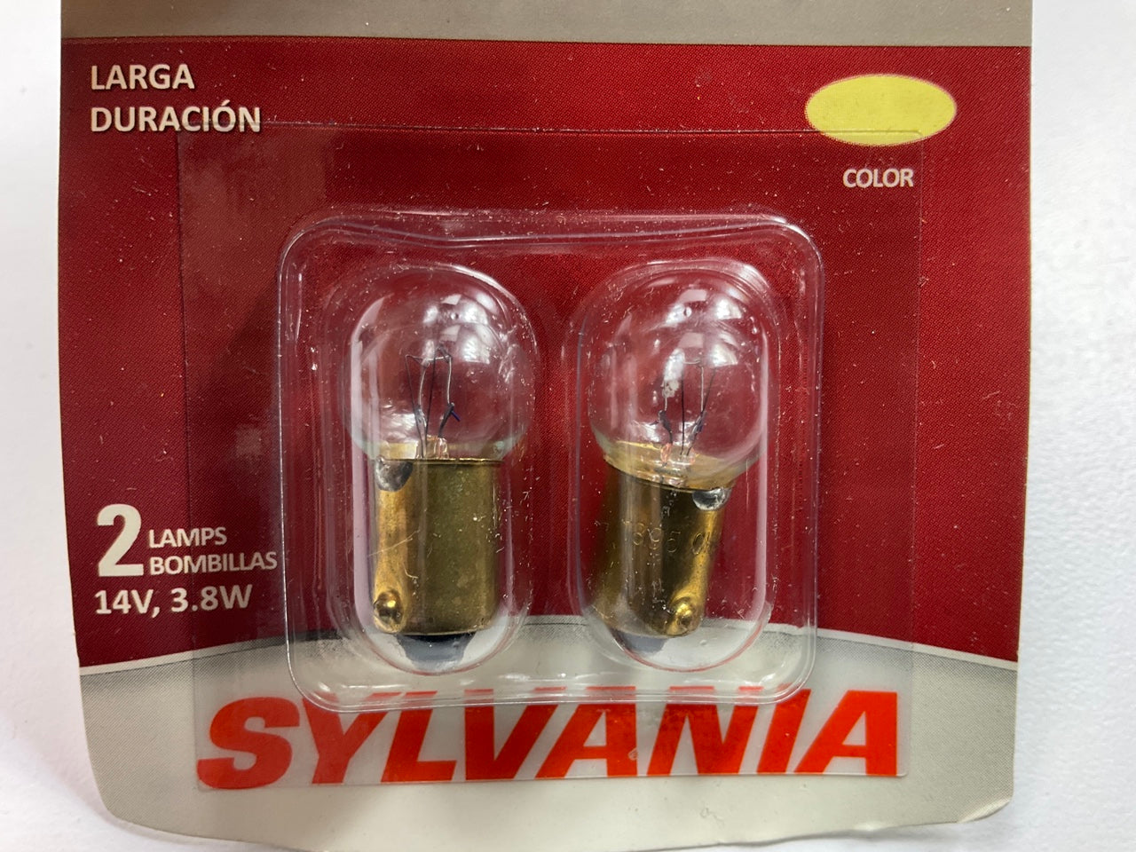 Sylvania 1895LLBP2 Longlife Turning Light Lamp Light Bulb #1895 14V 3.8W