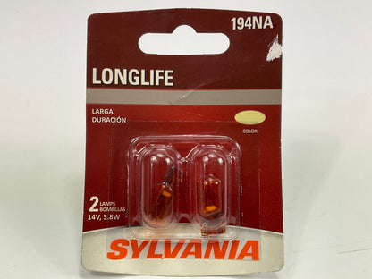 Sylvania 194NALLBP2 LongLife Instrument Panel Light Lamp Bulb 194 - 2 PACK