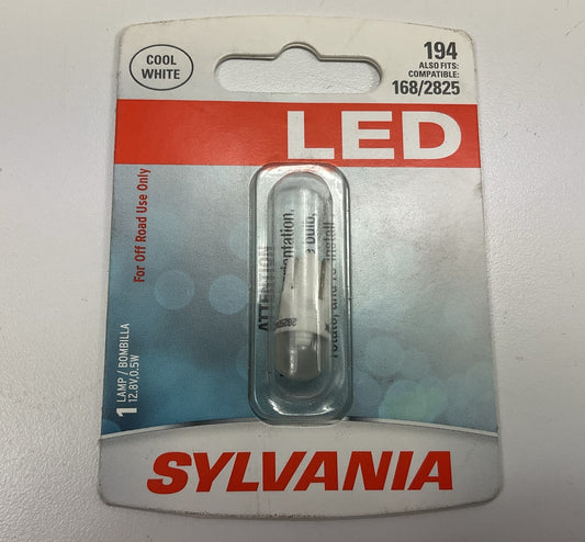 Sylvania 194SL.BP # 194 LED Light Bulb - Replaces # 168 / 2825 Light Bulb