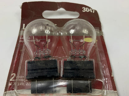 (2) Sylvania 3047LLBP2 Longlife Turn Signal Lamp Light Bulb #3047, 12.8V