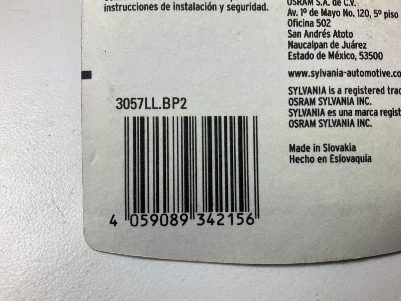 Sylvania 3057LLBP2 Turn Signal Lamp Light Bulb Light #3057 - Set Of 2
