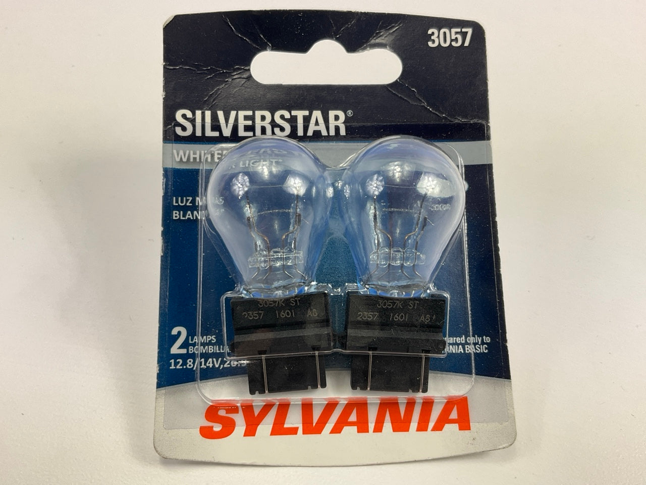 Sylvania 3057STBP2 Silverstar Turn Signal Lamp Ligh Bulb 3057 12.8V  - Pack Of 2