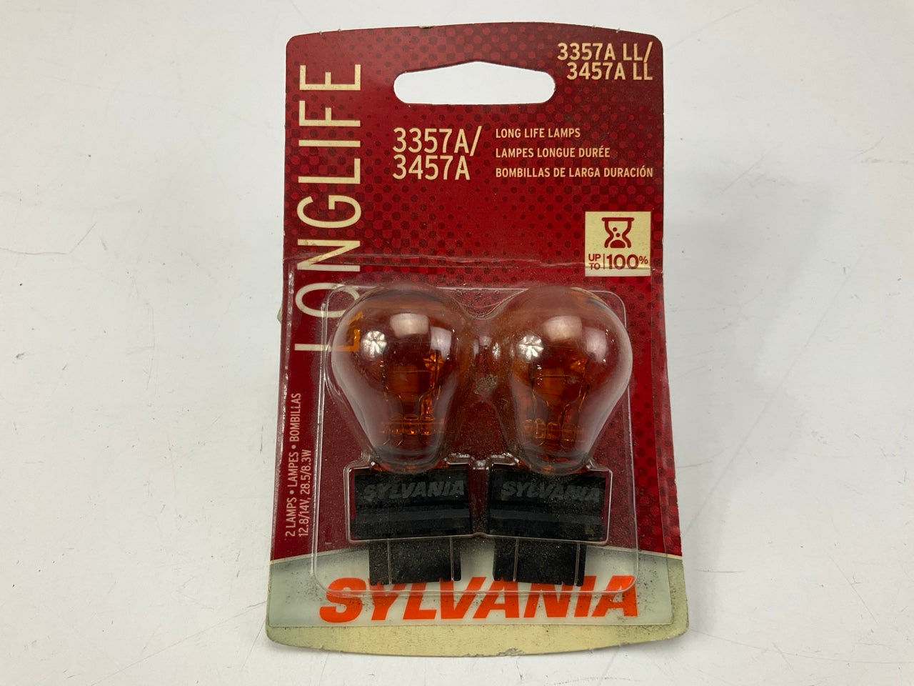 Sylvania 3457ALLBP2 Longlife Daytime Running Lamp Light Bulbs 3457A 3357A 12.8V