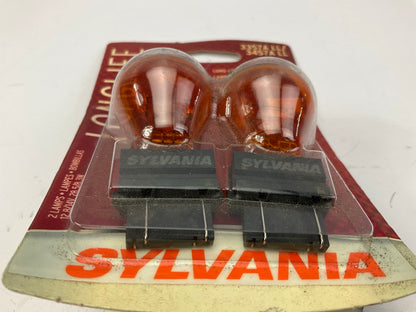 Sylvania 3457ALLBP2 Longlife Daytime Running Lamp Light Bulbs 3457A 3357A 12.8V