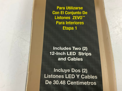 Zevo LED Flex Light Strip 12'' Strip Kit Extension, Contains Two (2) LED Strips