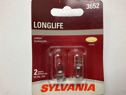 Sylvania 3652LLBP2 Long Life Multi Purpose Lamp Light Bulb 3652 13.5V 5W - 2 PCS