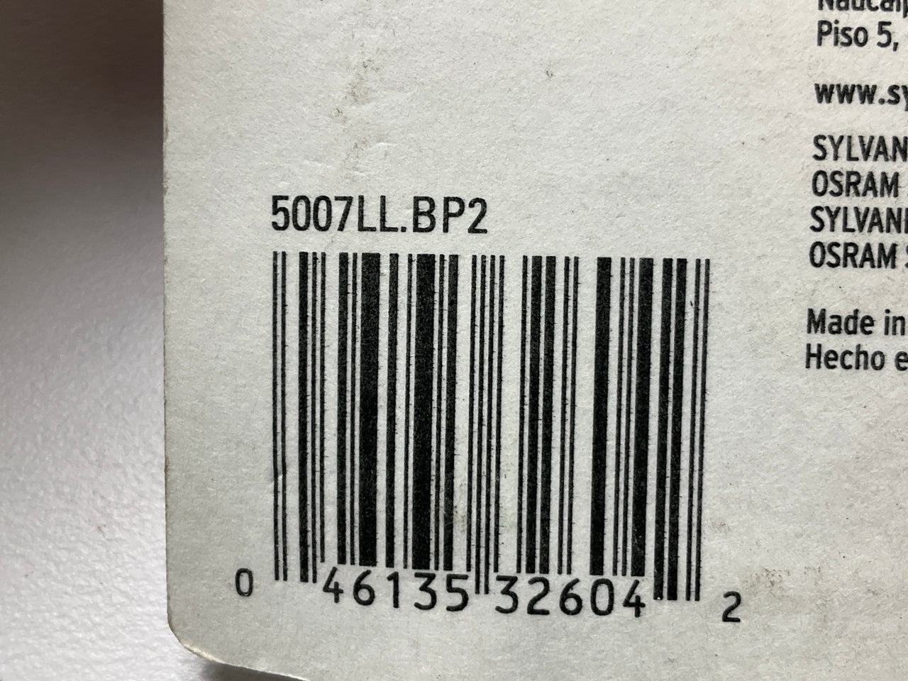 Sylvania 5007LLBP2 Longlife License Plate Lamp Light Bulb 5007 12V 5W - 4 Total