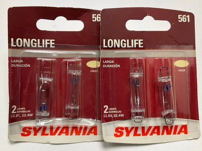 Sylvania 561LLBP2 Longlife Dome Light Lamp Light Bulb 561 12.8V 12.4W - 4 Total