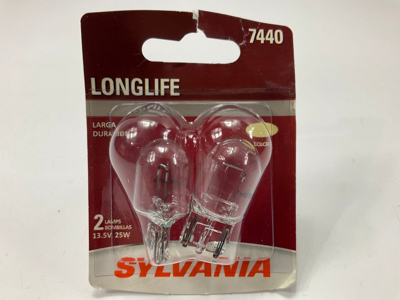 Sylvania 7440LLBP2 Longlife Back Up Liht Bulbs Light #7440 13.5V 25W