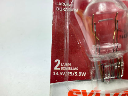 Sylvania 7443LLBP2 Longlife Miniature Brake Light Lamp Light Bulb 7443 13.5V