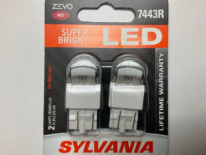 Sylvania 7443RLEDBP2  Bright LED Red Tail Light Lamp Light Bulb 7443R 12.8V 0.4W