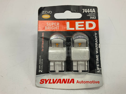 Sylvania 7444ALEDBP2 Zevo AMBER LED Tail Light Lamp Light Bulb 7444A 7443 - PAIR